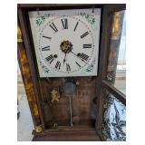 Seth Thomas Mantel Clock Thomaston CT Antique - Eagle Glass Panel