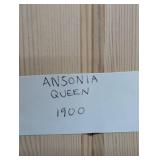 Ansonia Queen 1900 Wall Clock - Ornate Carved Oak Case with Pendulum