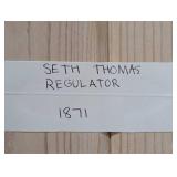 Seth Thomas Regulator Clock 1871 - Antique Oak Case