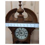 Gilbert Glenwood 1910 Wall Clock - Carved Walnut Case & Pendulum