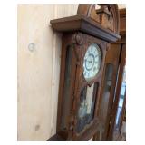 Gilbert Glenwood 1910 Wall Clock - Carved Walnut Case & Pendulum