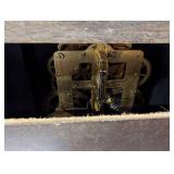 Seth Thomas Viking Mantle Clock 1902 - Black Marble Case With Brass Trim