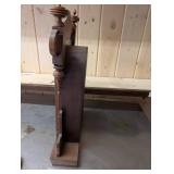 Gilbert Nucleus 1885 Clock - Antique Carved Wood Case w/ Etched Glass