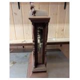 Gilbert Manitoba 1879 Late 19th Century Ansonia Carved Walnut Mantle Clock, with two-train movement, paper & brass dial & stencilled glass panel door