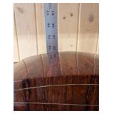 Seth Thomas Sonora Chimes Mantel Clock - Burl Wood Case, Brass Columns