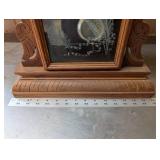 Waterbury Hudson 1890 Mantel Clock - Ornate Carved Oak Case