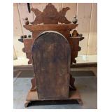 Waterbury Hudson 1890 Mantel Clock - Ornate Carved Oak Case