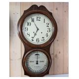 Thea Calendar Clock Co. Wall Clock with Calendar Dial & Moon Phase