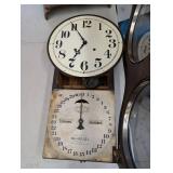 Thea Calendar Clock Co. Wall Clock with Calendar Dial & Moon Phase