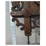 Cuckoo Clock - Hand-Carved Wood Case with Leaf Motifs, Roman Dial