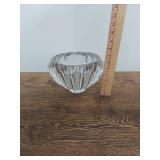 Orrefors Zodiac Crystal Centerpiece Bowl Clear Faceted Heavy 6 in Tall
