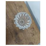 Orrefors Zodiac Crystal Centerpiece Bowl Clear Faceted Heavy 6 in Tall