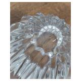 Orrefors Zodiac Crystal Centerpiece Bowl Clear Faceted Heavy 6 in Tall