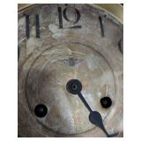 Antique Oak Wall Regulator Clock with Pendulum Gong Strike Untested