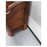 Antique Victorian Carved Wood Hall Bench Settle w Storage Seat