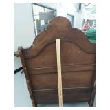 Antique Victorian Carved Wood Hall Bench Settle w Storage Seat