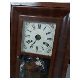 Antique Seth Thomas Ogee Wall Clock 8 Day Time Strike As Found