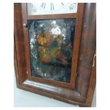 Antique Seth Thomas Ogee Wall Clock 8 Day Time Strike As Found
