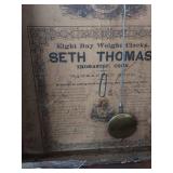 Antique Seth Thomas Ogee Wall Clock 8 Day Time Strike As Found