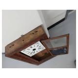 Antique Seth Thomas Ogee Wall Clock 8 Day Time Strike As Found