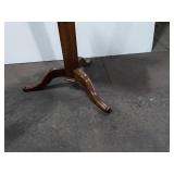 Antique Wood Shaving Stand with Mirror & Two Drawers