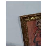 H.A. DeNunzio After Renoir Girls at Piano Framed Canvas, Good