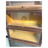 Globe-Wernicke Barrister Bookcase 4 Stack Glass Door Mahogany Finish
