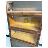 Globe-Wernicke Barrister Bookcase 4 Stack Glass Door Mahogany Finish