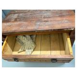 Eastlake Antique Washstand Cabinet 3 Drawer 1 Door Wood Commode