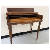 Vintage Early American Drop Front Secretary Writing Desk 31x33x16