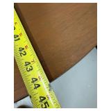 Vintage Wood Drop Leaf Gateleg Table w Drawer Turned Legs 44x32