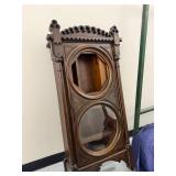 Antique Victorian Gothic Walnut Wall Clock Case 48in Tall Parts