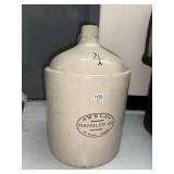 Awelza Mangler Co Stoneware Advertising Jug 4 Gal St Paul Minn