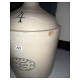 Awelza Mangler Co Stoneware Advertising Jug 4 Gal St Paul Minn