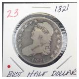 1821 Bust Half Dollar