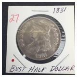 1831 Bust Half Dollar