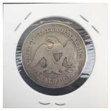 1854-O with Arrows Seated Liberty Half Dollar