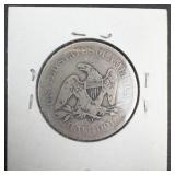 1855-O with Arrows Seated Liberty Half Dollar