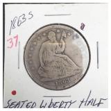 1863-S Seated Liberty Half Dollar