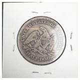 1863-S Seated Liberty Half Dollar