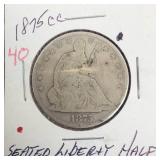 1875-CC Seated Liberty Half Dollar