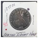 1877-CC Seated Liberty Dollar