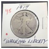 1917 Walking Liberty Half Dollar