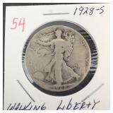 1928-S Walking Liberty Half Dollar