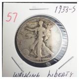1933-S Walking Liberty Half Dollar