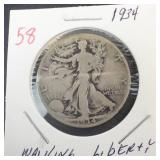 1934 Walking Liberty Half Dollar