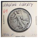 1936 Walking Liberty Half Dollar