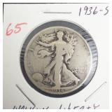 1936-S Walking Liberty Half Dollar