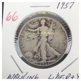 1937 Walking Liberty Half Dollar