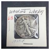 1938 Walking Liberty Half Dollar